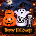 6 ft Inflatable Wizard Ghost with Pumpkin, Halloween outdoor decoration
