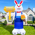 12 ft Easter Bunny Inflatable with LED Lights, Easter outdoor decoration